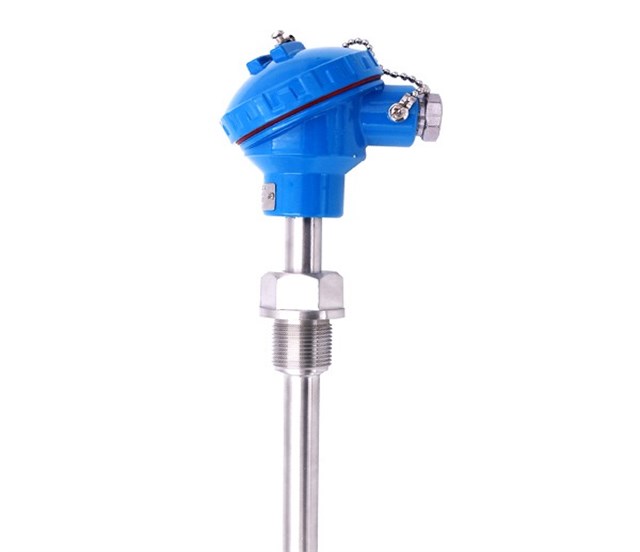 Assembly threaded industrial RTD resistance thermometer