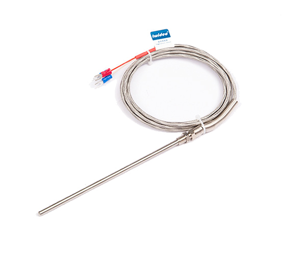 Welded waterproof threaded probe-type thermocouple